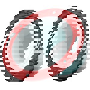 4X3 PVC OS CLST FLG W/ MTL RNG